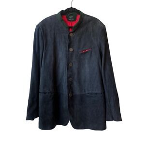 Men's Meindl Leather Trachten Loden Hunting Jacket 58 56" Bavarian Oktoberfest